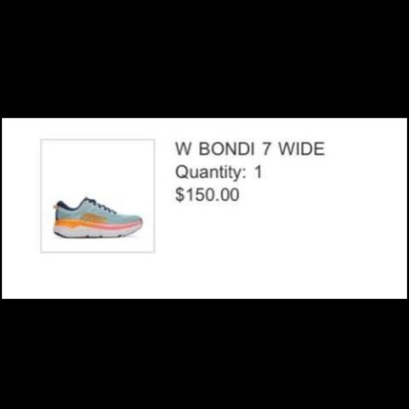 Hoka | Shoes | Hoka W Bondi 7 Wide Womens Size 1 | Poshmark